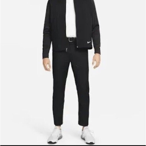 Nike Golf Black Classic Straight Leg Performance Chino Pants 38W - Picture 1 of 6